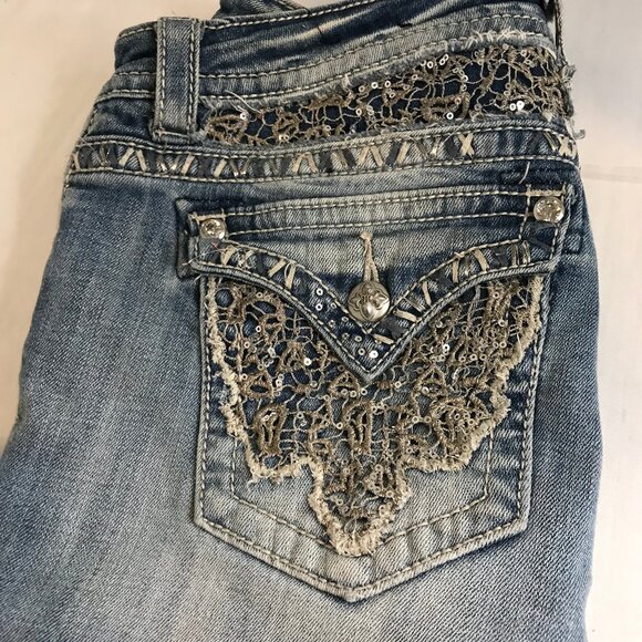 MISS ME WOMENS BOOT CUT JEANS SIZE 30 - Picture 8 of 12
